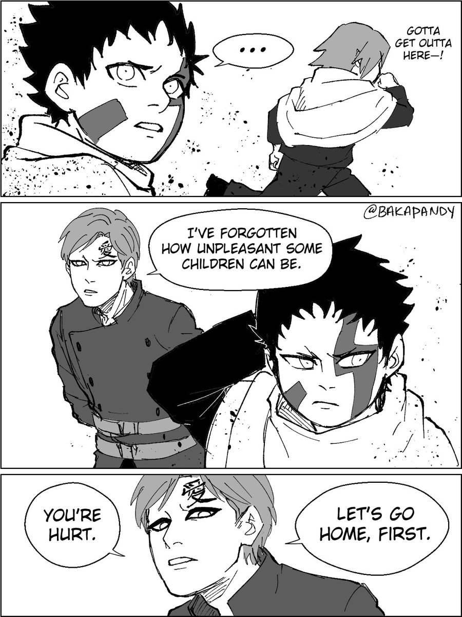 Kids can be mean as hell…Gaara hasn't had to deal with that for years (2/3) 