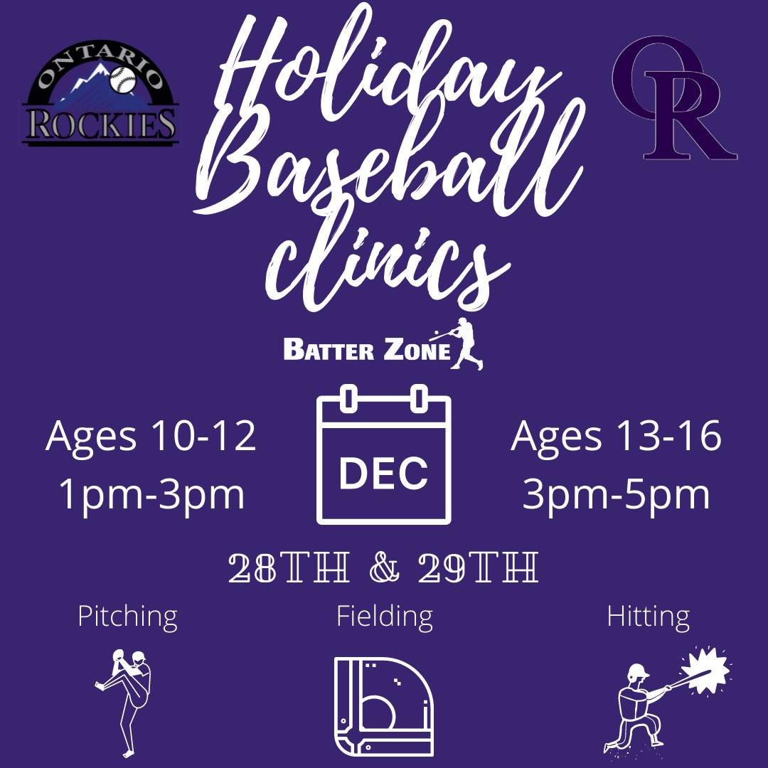 OntarioRockies's tweet photo. Training with Damian will warm you up during the cold season, check out our holiday programs. 

https://t.co/ChMEAwL5xl

#hamont
#baseballtraining
#baseballdevelopment
#baseballteam
#highperformance https://t.co/xRe9vUFPYV