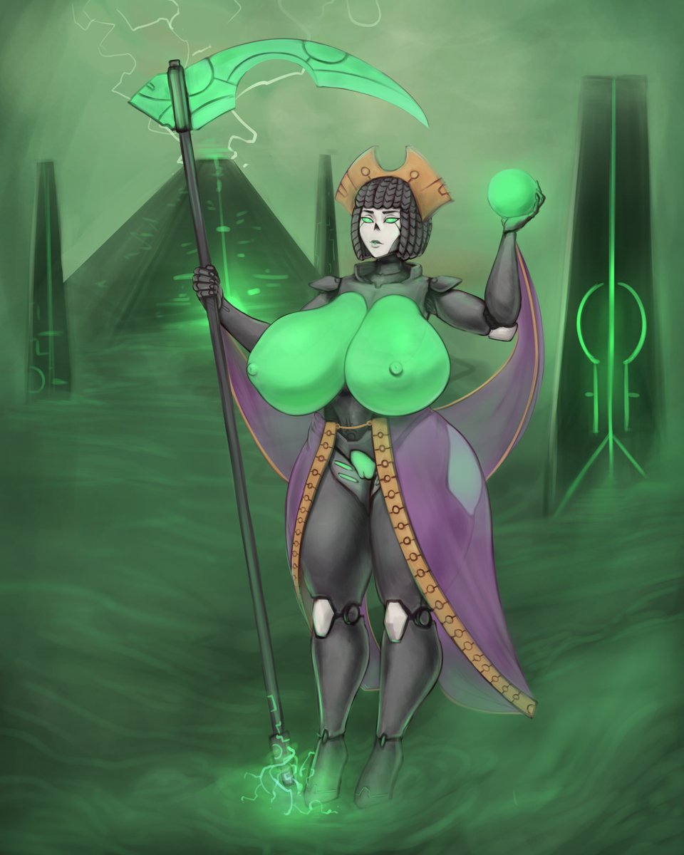 Necron queen commish I need to do more 40k stuff.