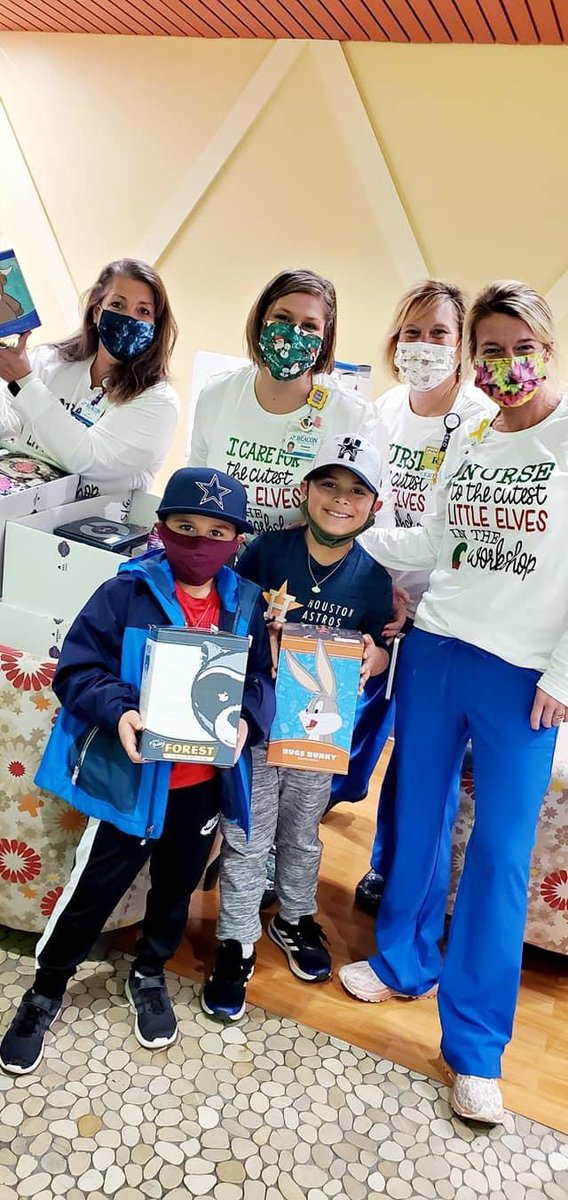 KatieRod7's tweet photo. Spent our first day of Christmas break giving back to children fighting cancer.  Thank you Mom for starting this tradition!  We hope they enjoy their gifts!!!!  #GabeStrong #strongereveryday ❤️💪 https://t.co/2ddYfJWqmN