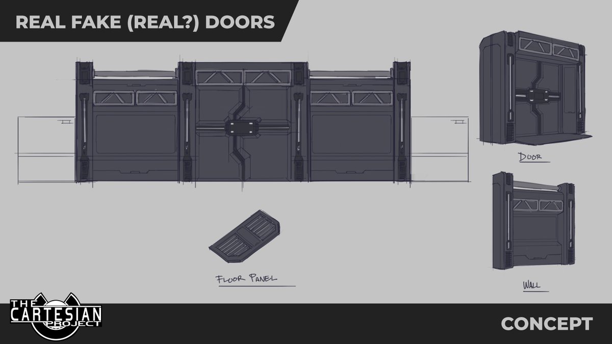 LastShotStudios's tweet photo. For Christmas this year, Santa is bringing real fake REAL (real?) doors to #TheCartesianProject !
Looking at a door is much better than actually going through it tbhπ€
#indiegame #indiedev #IndieGameDev #gamedev https://t.co/b6YHzWfV7G