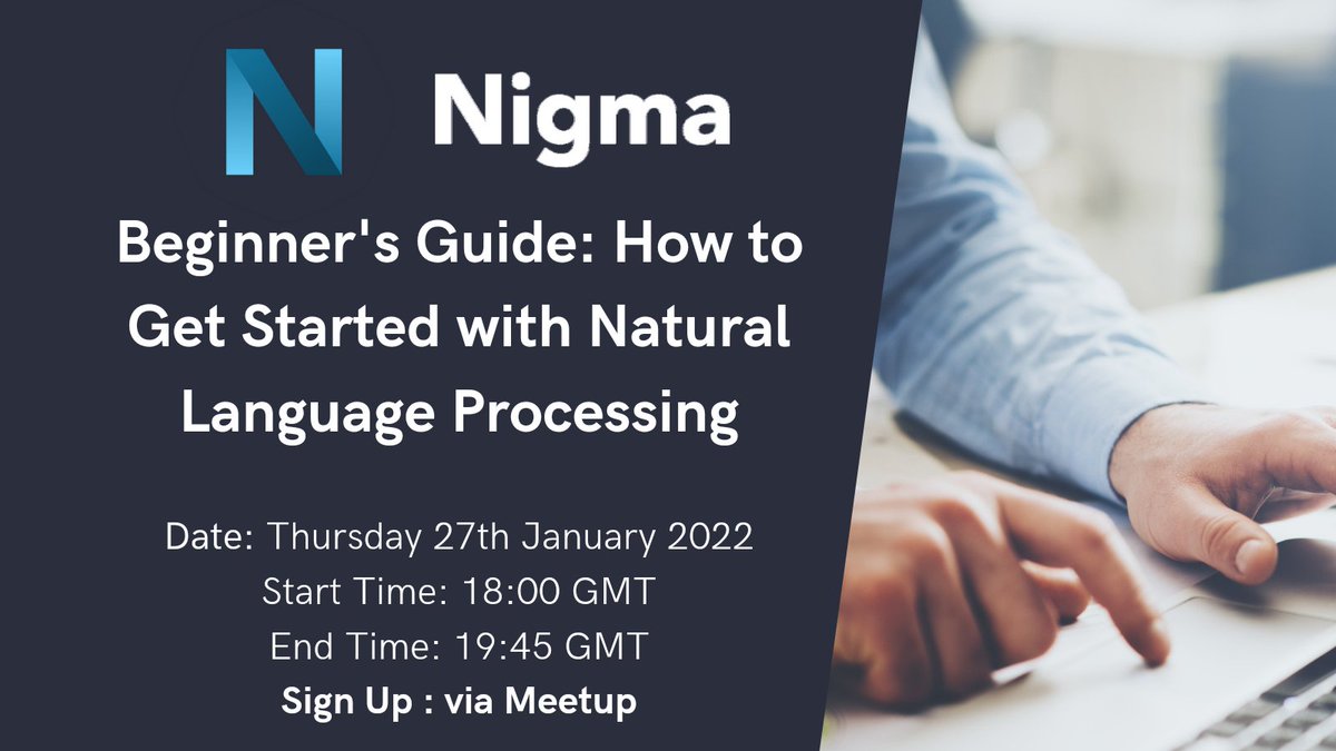 Need help getting your foot in the door? Join our Nigma community online discussion and get advice from industry experts on how you can land a job in Artificial Intelligence -  Register Today via meetup.com/nigmacommunity