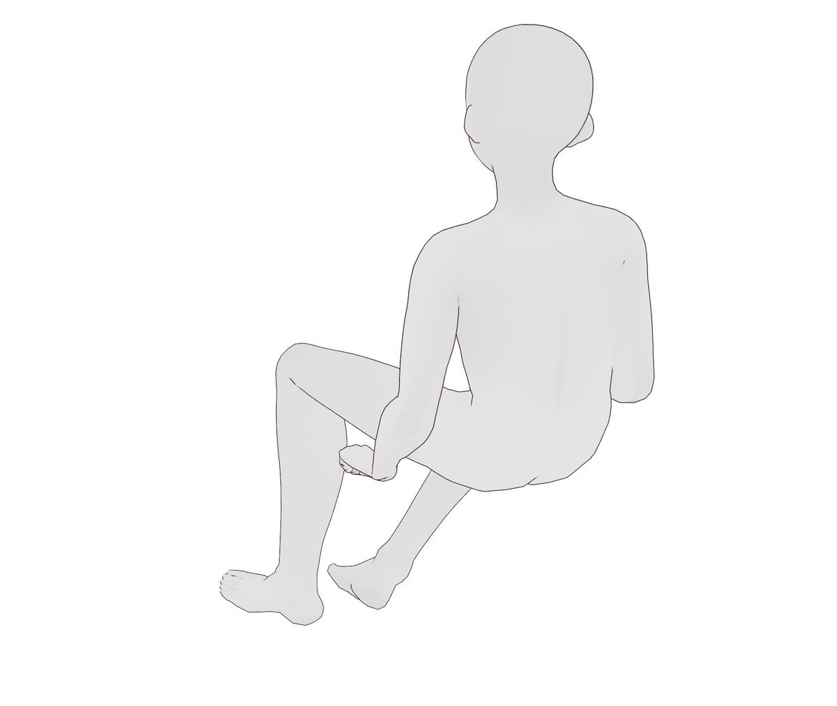 トレス素材ポーズ集 Illust Pose Twitter