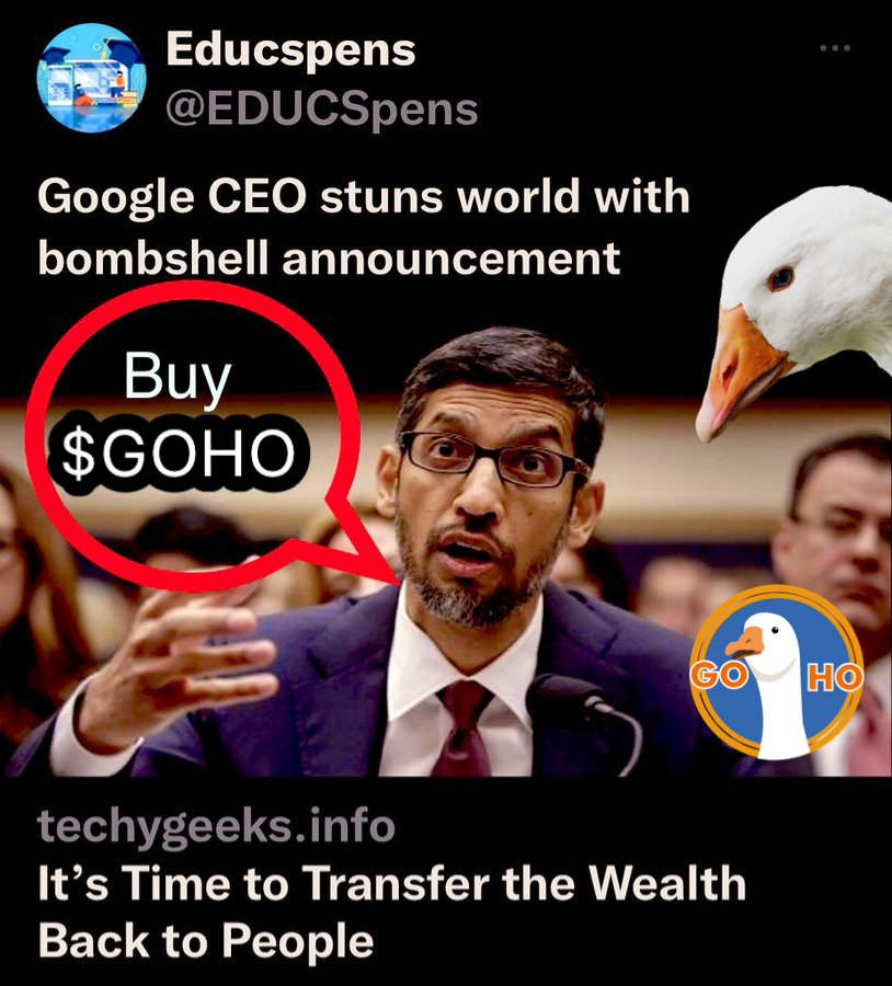 GohoBro's tweet photo. @MeetdonMartins @dogebonk_token #HONKED
$GOHO #goosesquad https://t.co/Tvr8uup4tS