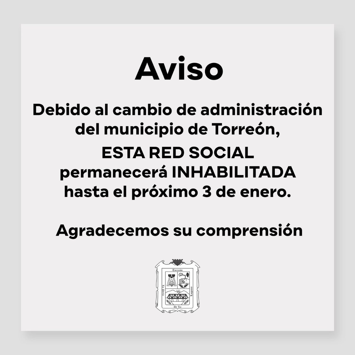Aviso importante
