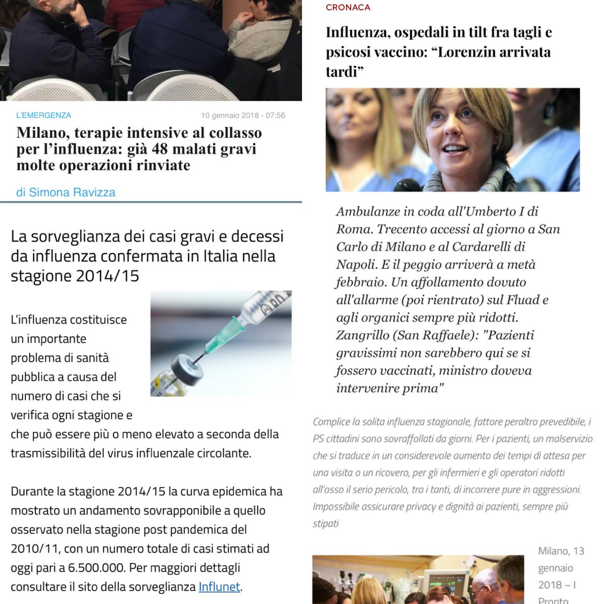 mazzolimarco's tweet image. Una raccolta di articoli di svariati anni: dal 2013 al 2018! Leggendo, sembra che il problema sia sempre quello della sanità e il suo degrado!