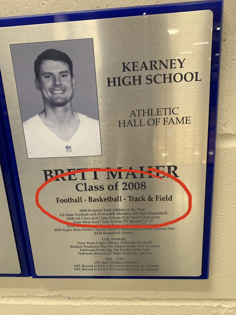 Last night I watched this guy (<a href="/brett_maher/">Brett Maher</a>) kick a bunch of FG’s for the Saints to win an NFL game. A good reminder for today’s kids that even our most elite athletes chasing big-time dreams can better themselves by participating in multiple sports while in high school.