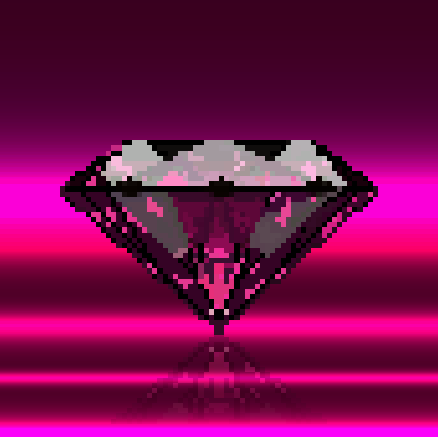 💎Neon Pixel Gem
You can find more on my Rarible profile🔥

#nftart #nftcollectors #pixelart #NFTartist #dropyournft #retrowave #80smusic