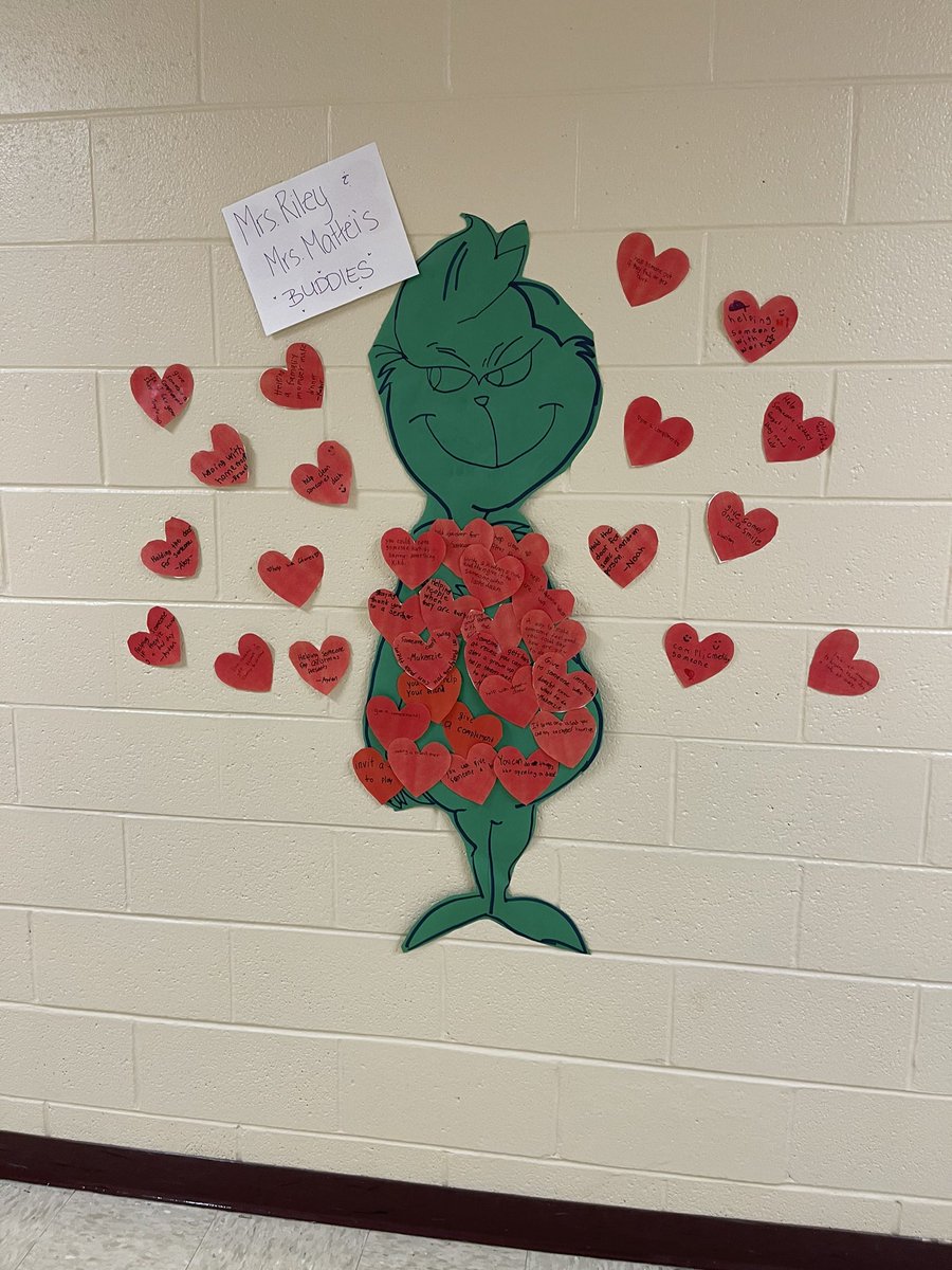 JessMattei's tweet photo. Spread kindness so that we can grow hearts all around!! Thinking about the Grinch and his journey with our buddies today! #growandchange #SEL https://t.co/WGB3piEmRY