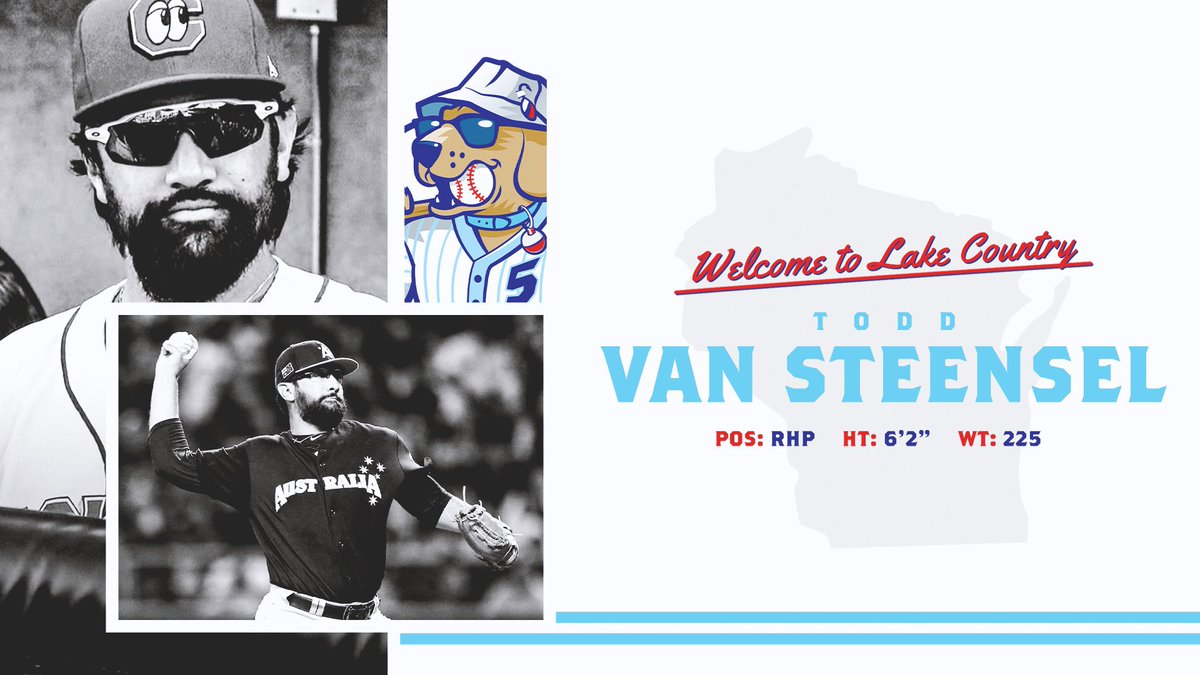 DockHounds's tweet photo. An exciting announcement to start the week 🎉

Todd Van Steensel will be joining the DockHounds in the spring! 

Born in Australia, and spending time with the St. Paul Saints and Minnesota Twins, we’re happy to welcome Todd to our family here in Oconomowoc, WI 🐶

#LakeCountry https://t.co/nQ5uptTimi