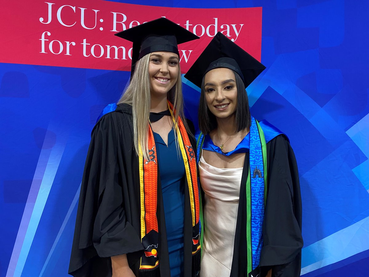 JCU physio graduates at their cultural sashing event