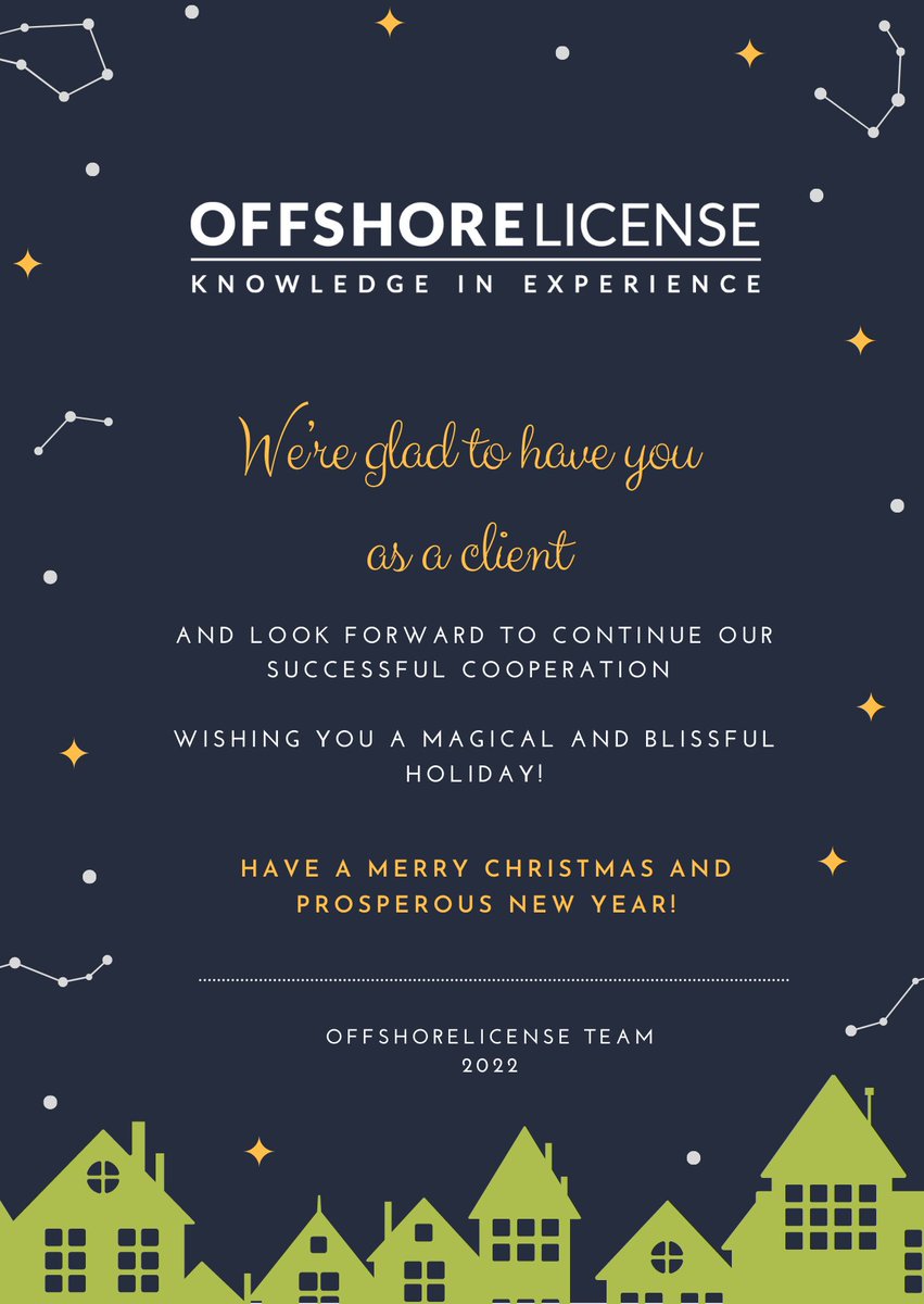 Offshorelicense's tweet photo. Merry Christmas and Happy New Year!🎉
#Offshorelicense https://t.co/ZnXgA70h0W