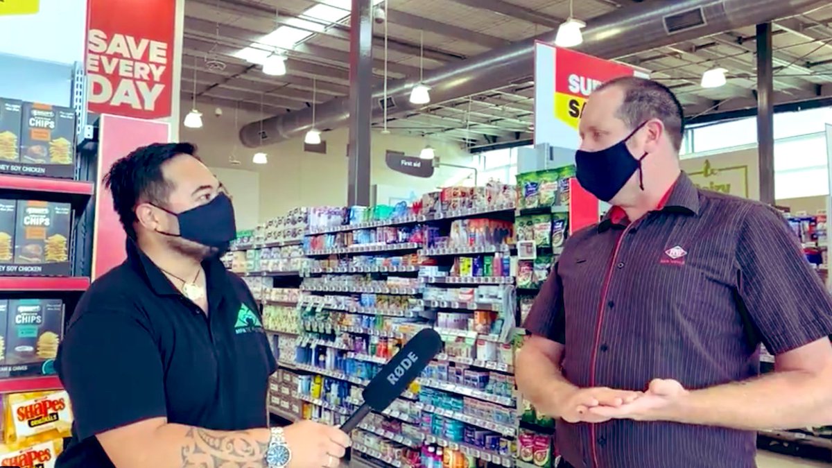 Maniapoto_FM's tweet photo. #MFMLIVE I at New World Te Kūiti for the 60 second grocery grab with winner Donna Anderson. A huge mihi to sponsors New World Te Kūiti and Legendary Te Kūiti. New World announced that the value from the grocery grab ($1,415) will be donated to the local food banks #MeriKirihimete https://t.co/eIpll7jfqR