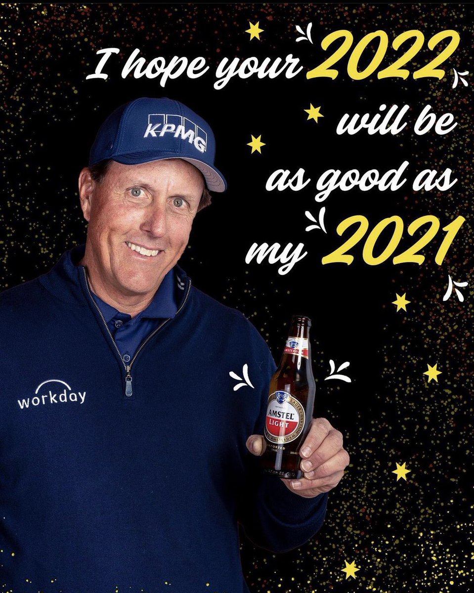 It’s very possible that <a href="/PhilMickelson/">Phil Mickelson</a> came up with this on his own, but if not, give credit to Amstel Light’s marketing team…… this is spot on