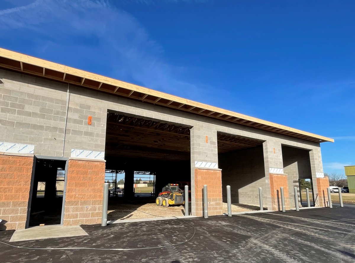We are in full swing out at the Waterford Fire Station, constructing a three apparatus bay addition! Masonry and roof sheathing is complete. Next up - enclosing the building to start interior work, right on track to be completed by mid-February 🙌
