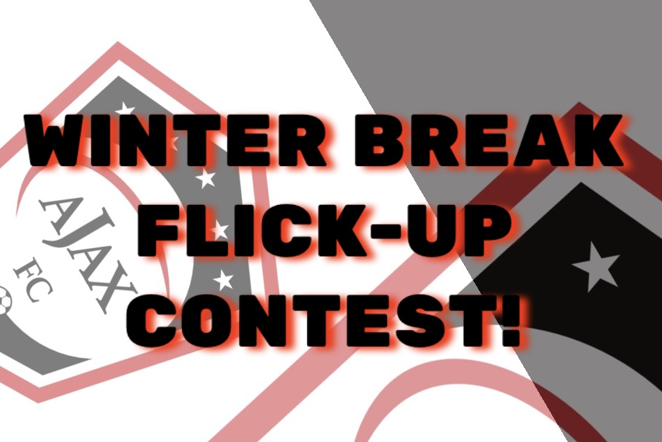 🚨FUN FLICK-UP VIDEO CHALLENGES!🚨 
Stay on the ball over Winter Break in a fun Club-Wide Flick-Up Contest! 

Submit player videos to be featured on Ajax social media. 🎥⚽️ First player to master 3 flick ups receives a surprise gift! 

👀 Watch for VIDEO 1 tomorrow!! #ThisIsAjax