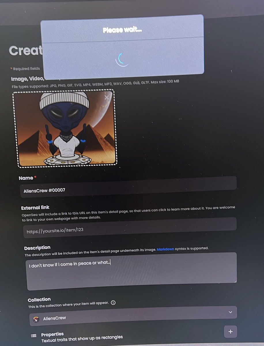 It’s the time! The AliensCrew Army is arrived!
•
opensea.io/collection/ali…
•
#opensea #alienscrew #nft #nftart #cryptoart #crypto #digitalart #nftcollector #nftcollectors #nftartist #nftcommunity #openseanft #nftsale #nftbuyers #alien #illuminaticonfirmed