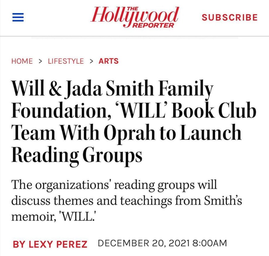 Excited to announce our partnership with the @oprah Winfrey Charitable Foundation to partner on WILL Book Clubs globally! #willbookclub

For more info on the #WILLBookClub, click on the link in our bio!