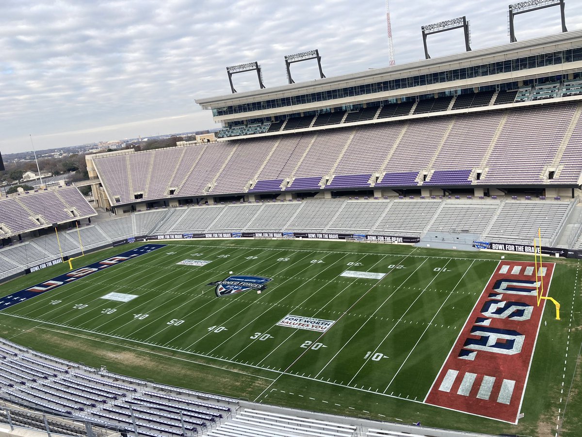 One more mow and we’re ready for <a href="/ArmedForcesBowl/">LM Armed Forces Bowl</a>!