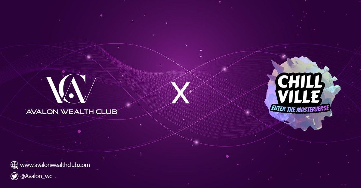 Avalon_WC's tweet photo. We’re pleased to announce our #partnership with @chillville_co

Chillville is the first ever Masterverse, where all #Metaverses connect and participate in #P2E games and activities.
 
#OneMasterverseToRuleAllMetaverses https://t.co/SvoMmi2Vkt