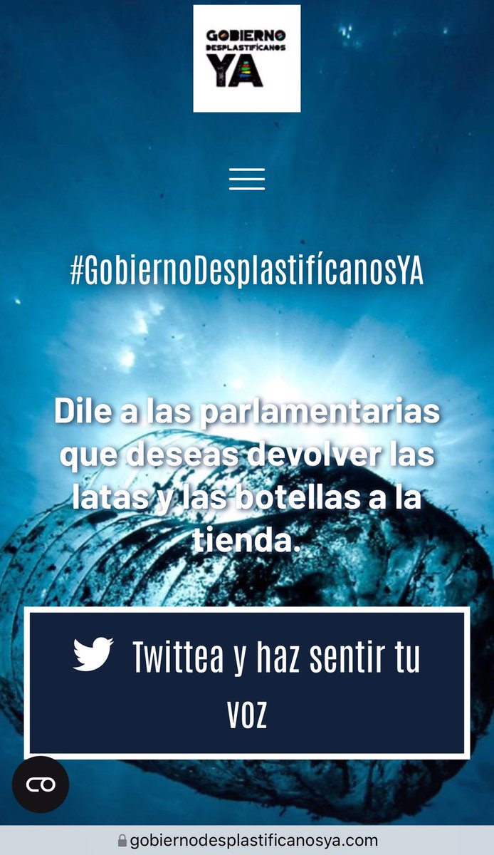 #gobiernodesplastifícanosya #leyderesiduos