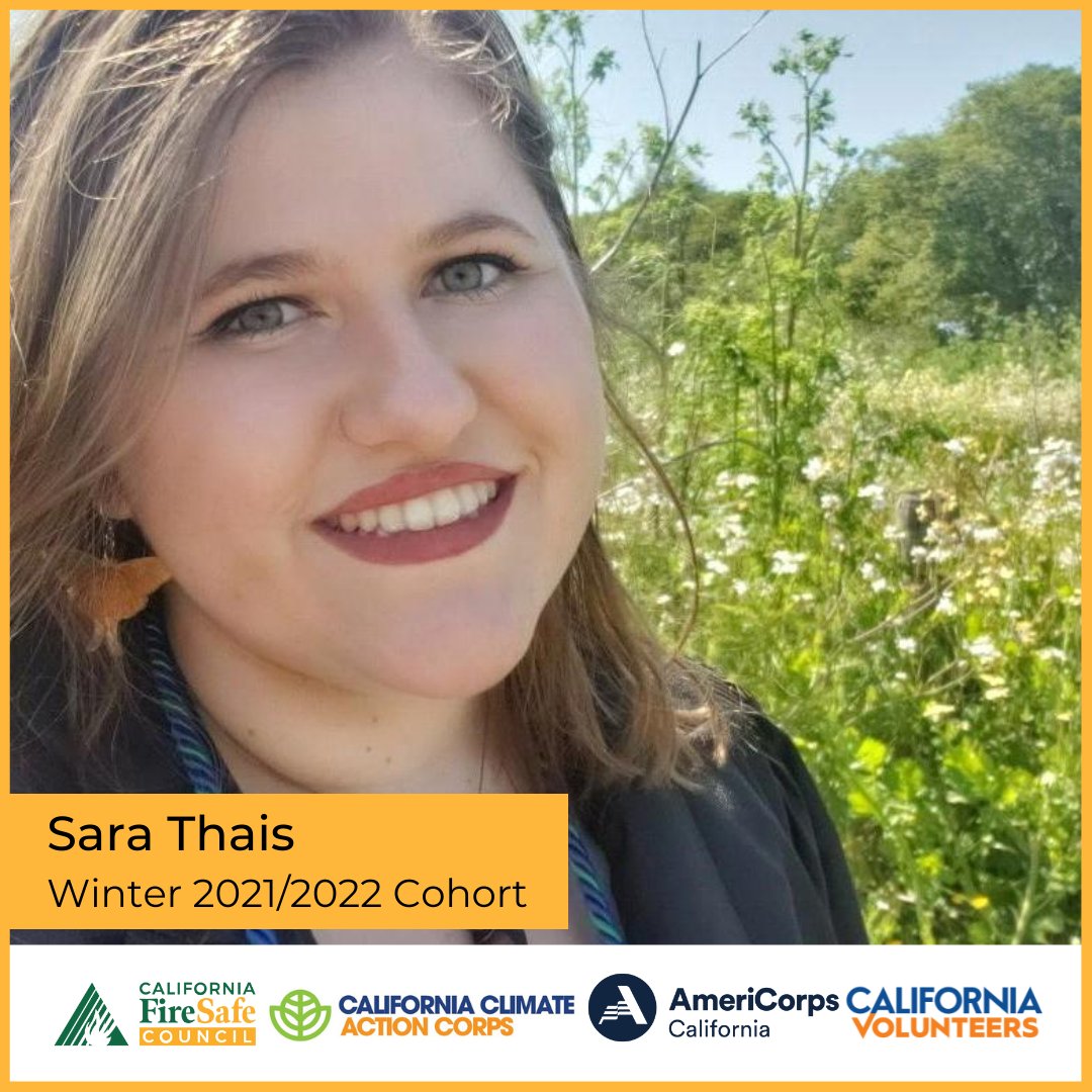 Announcing our second cohort of Climate Action Corps Fellows from AmeriCorps. Our community engagement and outreach relies on the incredible work done by our Fellows.
Today we introduce you to Sara!
<a href="/AmeriCorps/">AmeriCorps</a>  <a href="/CalVolunteers/">California Volunteers</a> #community #preparedness #TheNextGeneration
