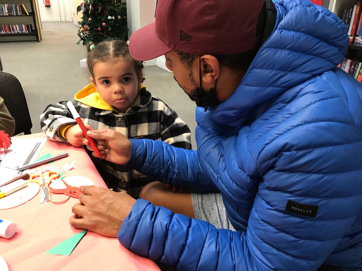 curiouscrafty's tweet photo. It’s been a really busy day @ThePlaceM14 we’ve really enjoyed being creative together join us tomorrow 21st December at 11am -3pm for dancing 💃 food and more art! https://t.co/SMw2bJEFR5