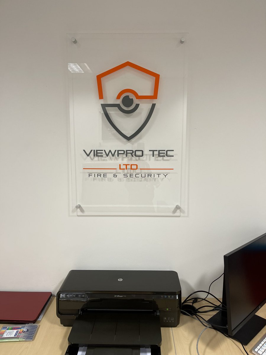 ViewProTecLtd's tweet image. New logo sign added to our office wall
