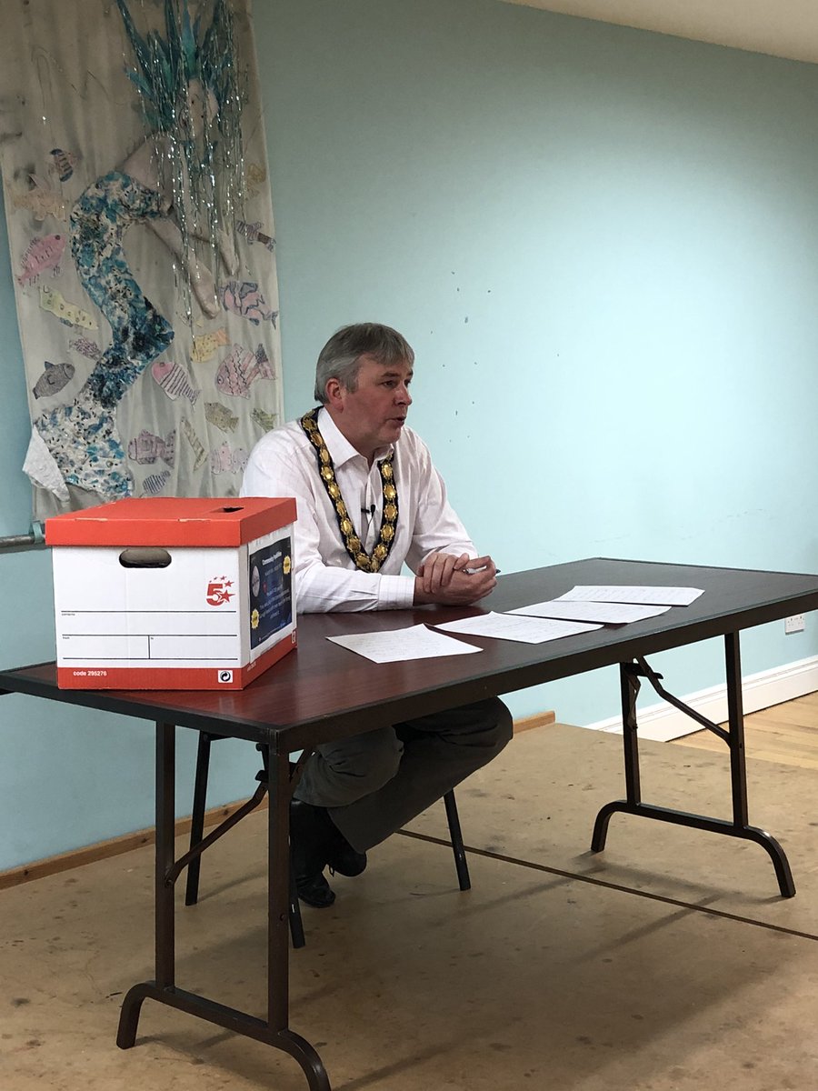 The Mayor of the Causeway Coast &amp; Glens Council announcing the 26 successful bids tonight. 1072 people voted over this week between the ages of 8-108 years old with 94% of those completing the exit poll saying that being involved helped them find out more about their community.