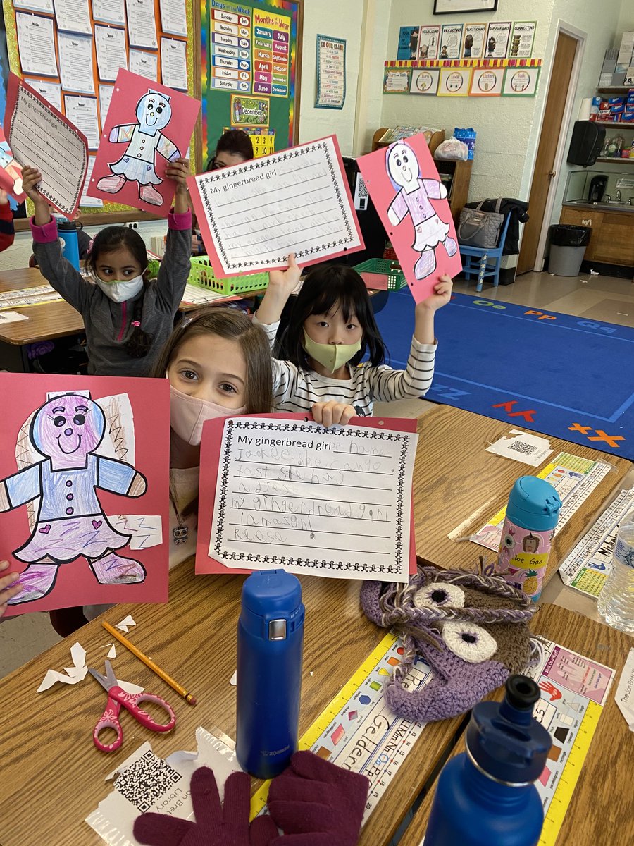 MrsSadaphal108's tweet photo. We had so much fun creating our own Gingerbread boys and girls.  ⁦@BGreenSchool⁩ ⁦@emeadowschools⁩ https://t.co/QpWovznt21