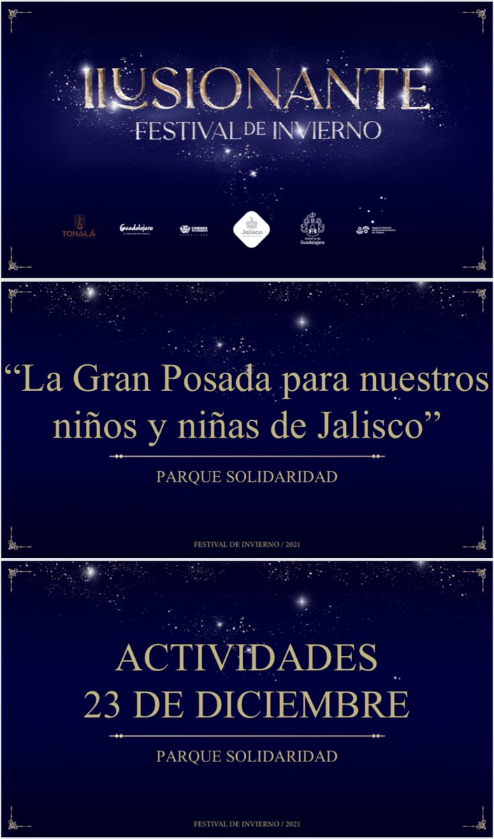 RocioAguilarTe1's tweet photo. Este 23 de diciembre acude al #ParqueSolidaridad y descubre #Ilusionante, el festival de invierno. ❄️🤩

Prepárate con tus familiares y amigos, ponte el cubrebocas bien puesto y ven a disfrutar. 

En las siguientes imágenes puedes encontrar los detalles y sorpresas. https://t.co/m3NIddGQWT