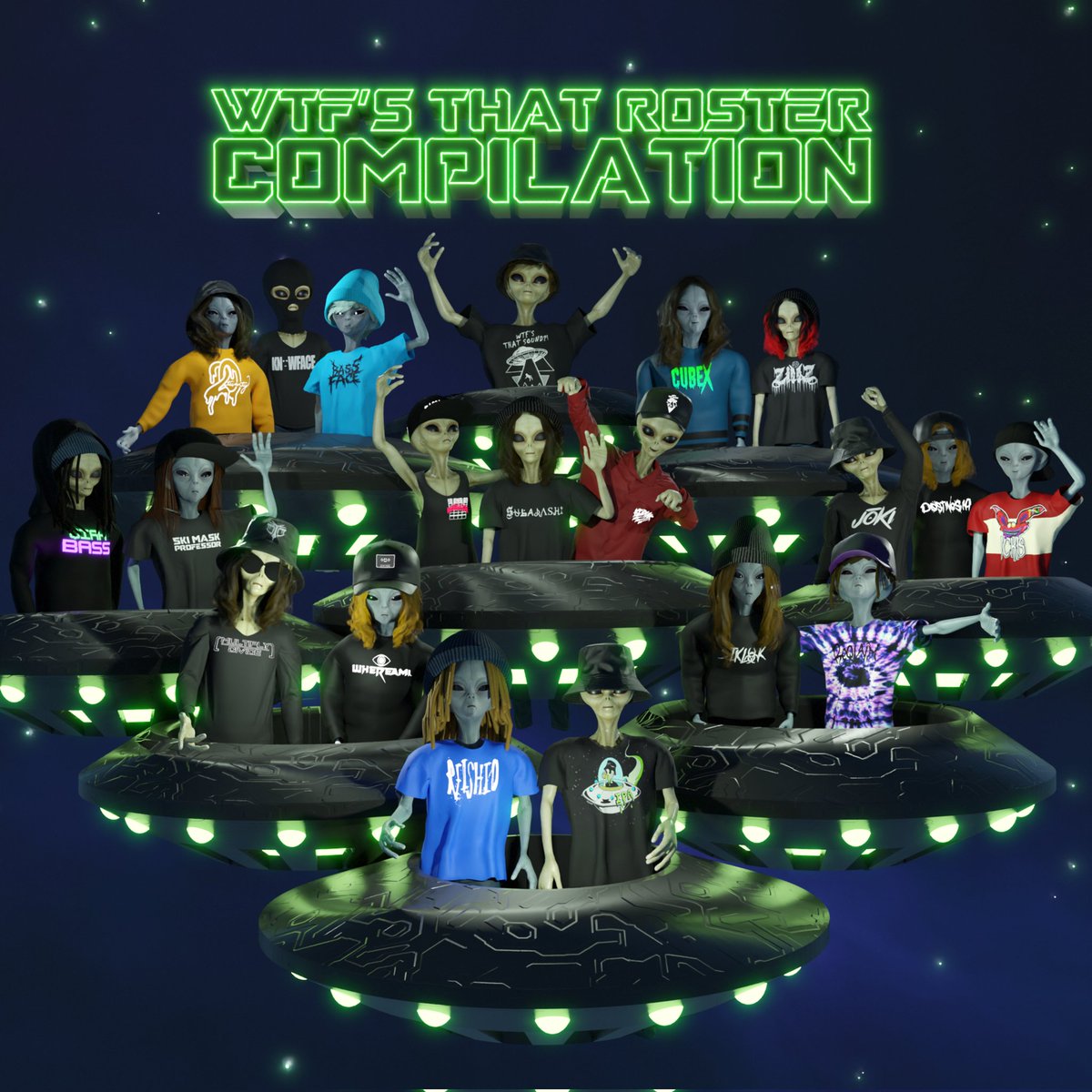 🛸Wtf’s That Roster Compilation 🛸 

Available on all platforms 1/1/22 at midnight. 

When the ball drops, the comp drops. 

🎨: <a href="/droptexture/">Drop Texture Designs</a>