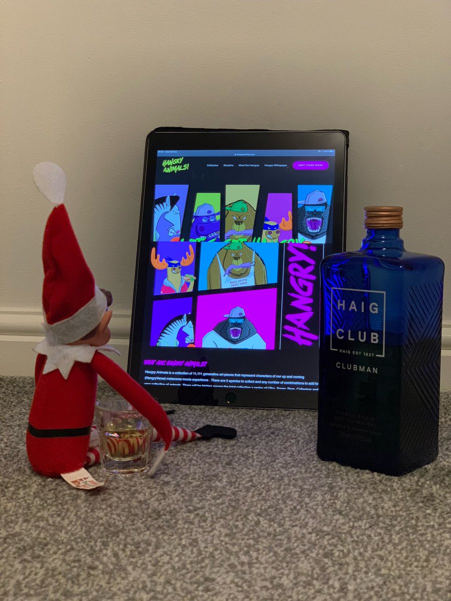 DO NOT MISS OUT ON @HangryAnimals they are going to SMASH the #NFT scene out of the park!   discord.gg/qrER7RdrJp   #Ethereum #ETH #GasPrice #NFTs #NFT #NFTcommunity #NFTcollector #NFTcollectables #haigclub @HaigClub #elfonashelf #elvesbehavingbadly #whiskey