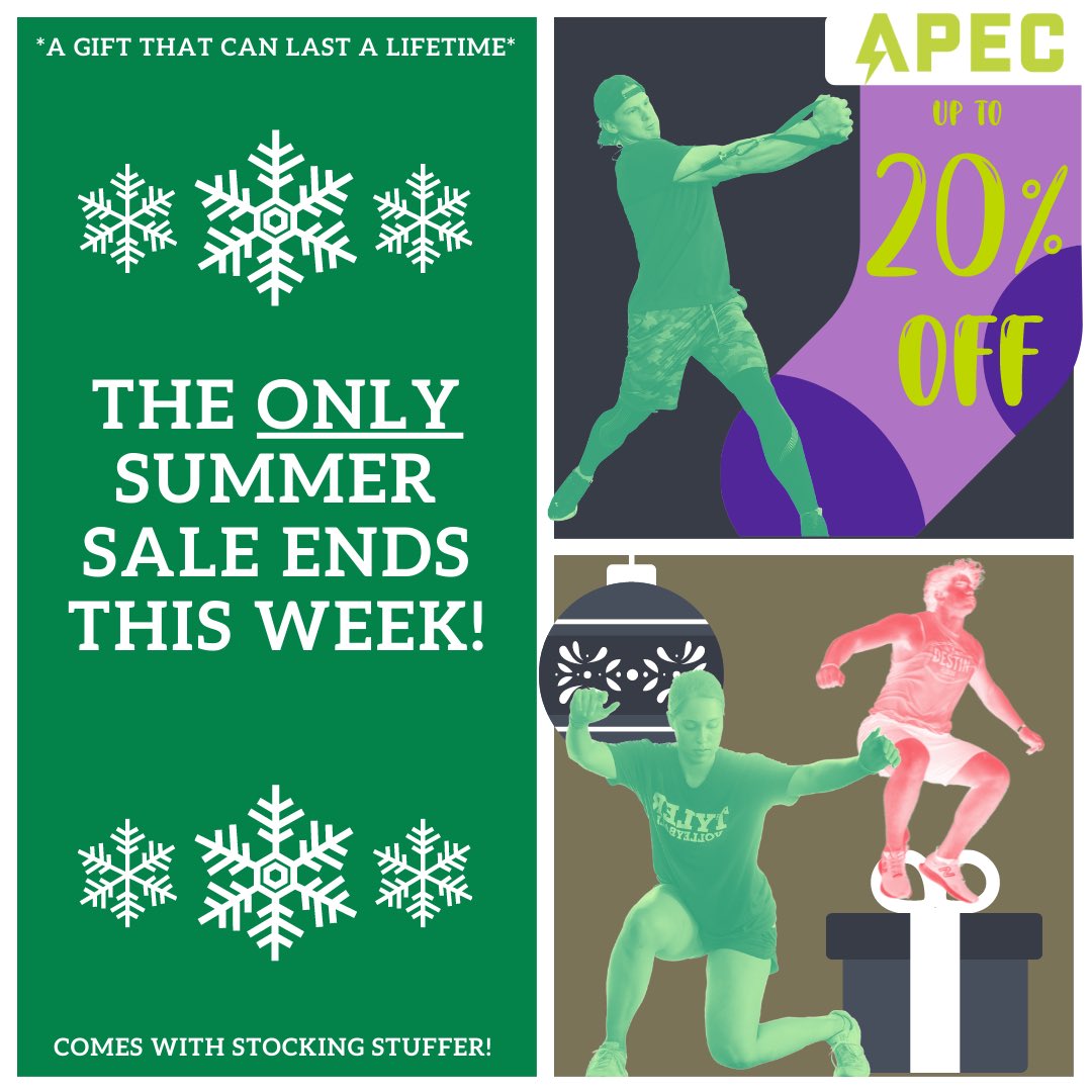 DON’T MISS OUT!!!

Our one and only summer sale ends this week! You can save up to 20% on the best training this summer💪

Shoot us an email to get your spot booked! Class times do not have to be reserved yet. 

#teamAPEC #bethebestyou #wolfpack
