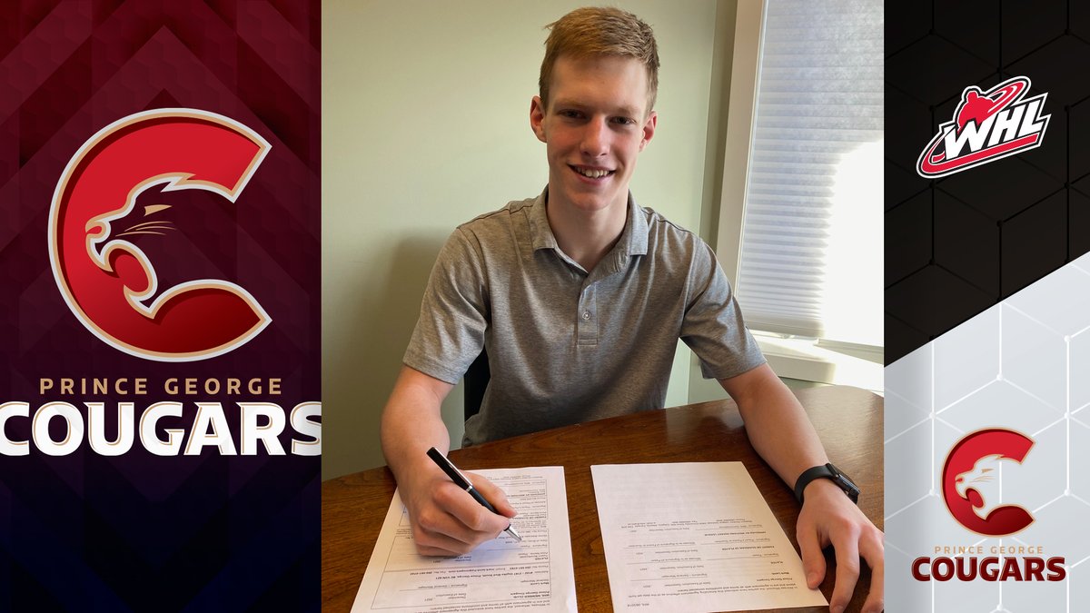 TheWHL's tweet photo. The @PGCougars have signed defenceman Tyson Buczkowski, the 15th overall selection in the 2021 WHL Prospects Draft.

📰 | https://t.co/bPisRTuRvn https://t.co/5woOgixHcN
