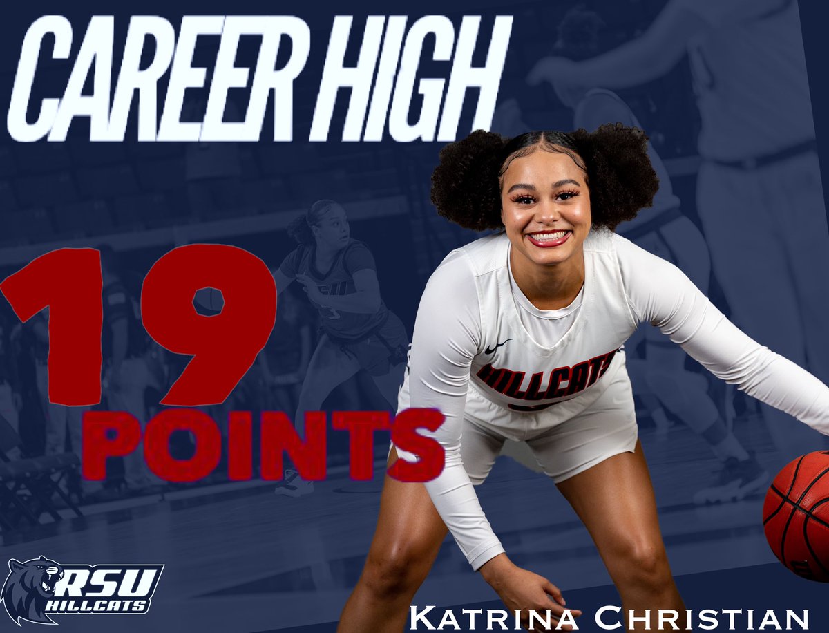 rsuwbb's tweet photo. Career high in points today for our senior @katt_christian 

#CareerHigh #DefendTheHill #RSUWBB https://t.co/sUbLzQkuSm