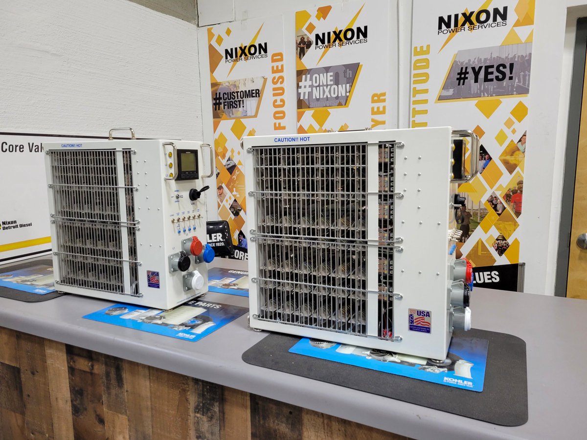 <a href="/Nixon_Power/">Nixon Power Services</a> recently invested in multiple 100kW load banks from Cannon Load Banks.

This is just one way in which Nixon continues to move the needle in innovative training and development. 

#NixonPowerServices #KOHLERPower #generatorservice #techniciantraining #training