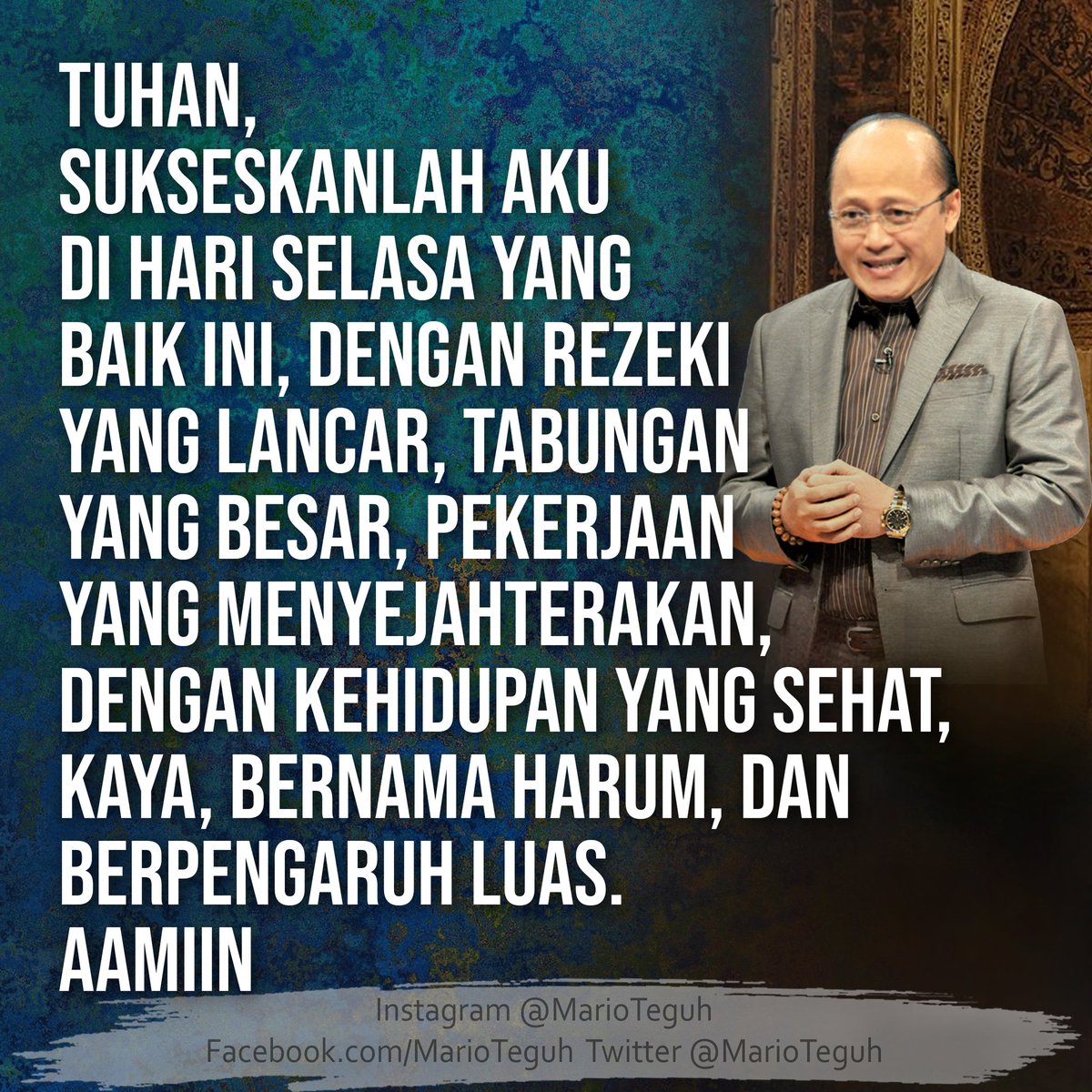marioteguh's tweet image. Aamiin ... 🙏💝🙏

#doapagi #motivator #MarioTeguhTV