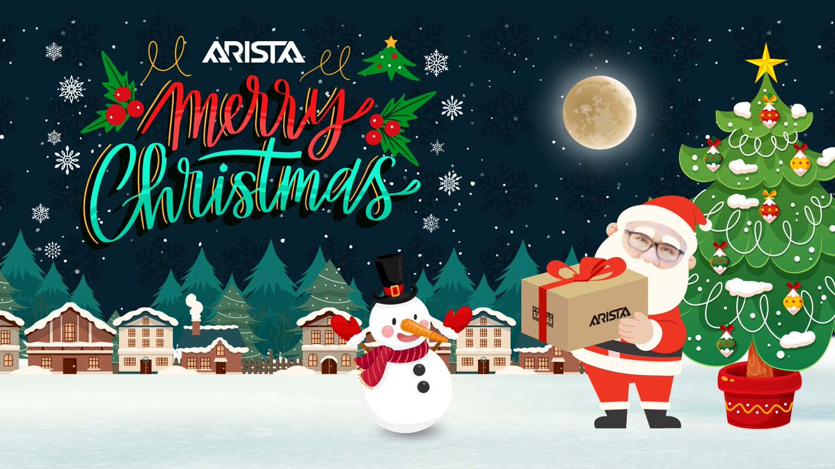 From the entire team of ARISTA Corporation, we would like to extend our warm wishes to you and your family this Christmas. It's been quite a year and we are truly grateful for your continued support! We wish you a happy holiday season and a healthy and prosperous New Year.