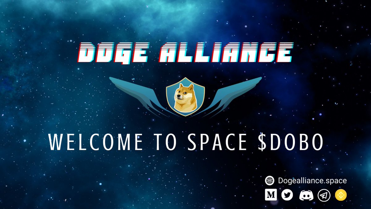 Welcome to space #DOBO 🌌

There's a Doge Alliance helping doges of all kinds to navigate through the cryptoverse 🚀

Meet $DOGEALLY: dogealliance.space

#DOBO #DogeBonk #SorryElon #DOGEALLIANCE #Dogewhale #dogecoin #doge