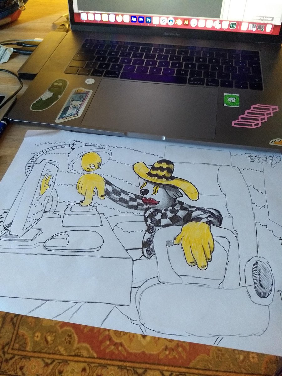 juanrlag's tweet photo. I found the sketch of my animation "seven years in the cyber", which is so called because that's how my adolescence was. @7ecyy https://t.co/3VyGYIvYkf