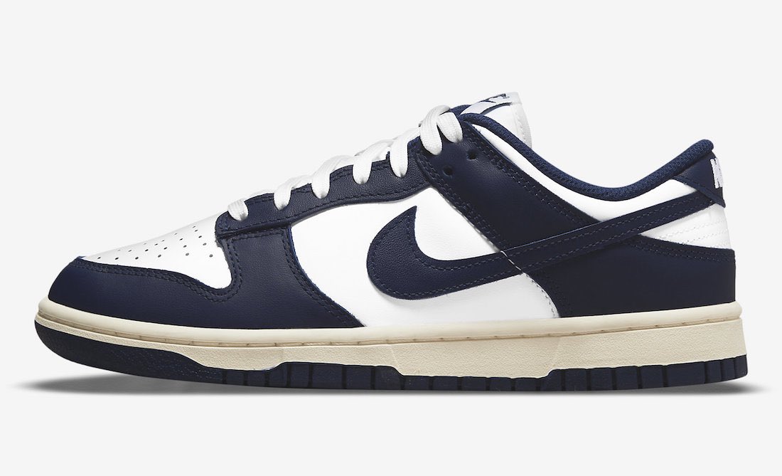 nicekicks's tweet photo. Official Nike Dunk Low “Vintage Navy” images. 🌚 https://t.co/mTNbeE643r