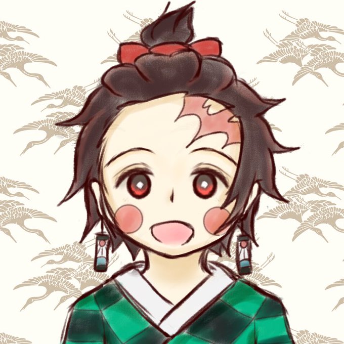 ありさんがTwitterに投稿した竈門炭治郎(鬼滅の刃)のイラスト。