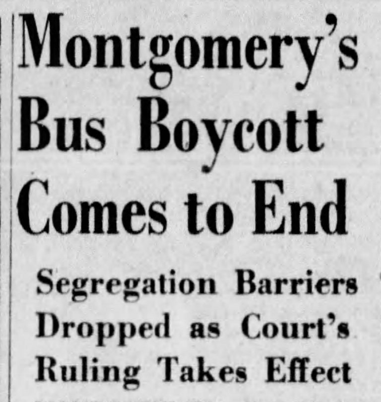 #OTD in 1956, the Montgomery Bus Boycott prevailed, ending racial segregation on the public transit system. A federal ruling upheld the decision in Browder v. Gayle and declared Alabama laws requiring segregated buses to be unconstitutional.