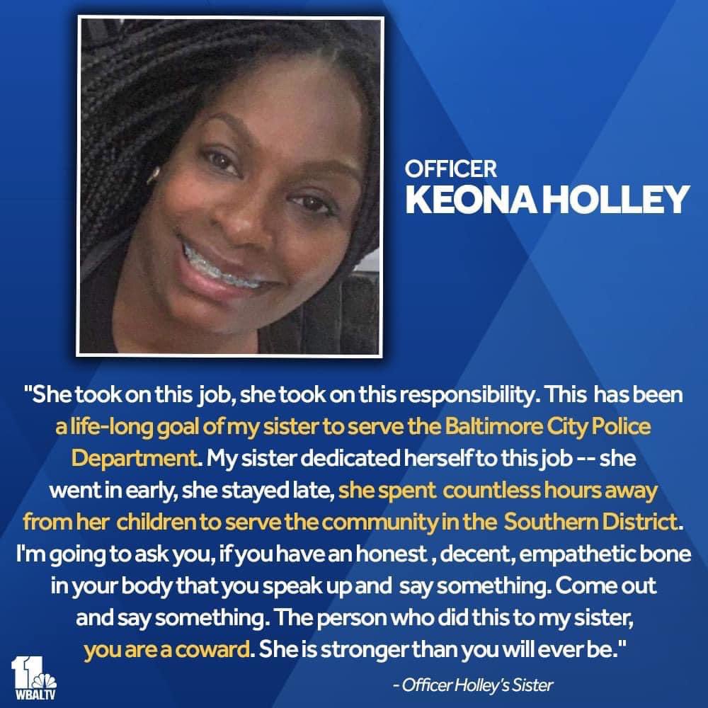 WeBackBlue's tweet photo. The power of prayer multiplied is what we hope for tomorrow! We will be heading to Baltimore to visit the precinct of Officer Holley,deliver care pkgs-then head to SE for candlelight vigil. This officer is fighting for her life. Please share and join! #WeBackBlue @BaltimorePolice https://t.co/ZadjRSZ0zi