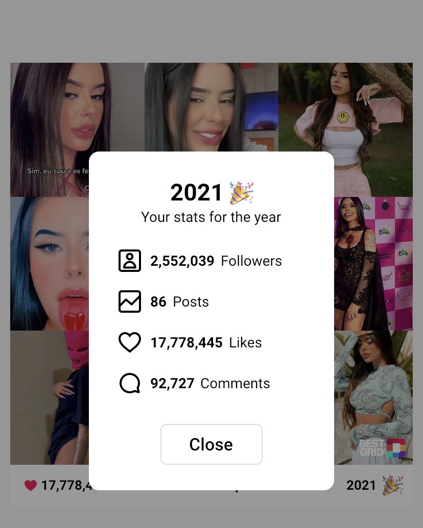 AccessMah's tweet photo. É ELA!!!
Em 2021, a Mah acumulou mais de 17 milhões de curtidas em 86 posts! https://t.co/T1v7bnbYW3