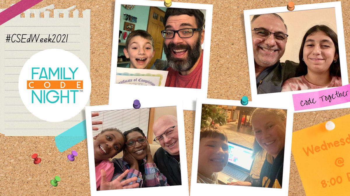 CSisElementary's tweet image. Nearly 300 schools from across the country participated in #FamilyCodeNight during #CSEdWeek2021!🥰

@CSEdWeek #CSforAll #CSEd #CodeTogether #CSEverywhere #EverySchoolCan