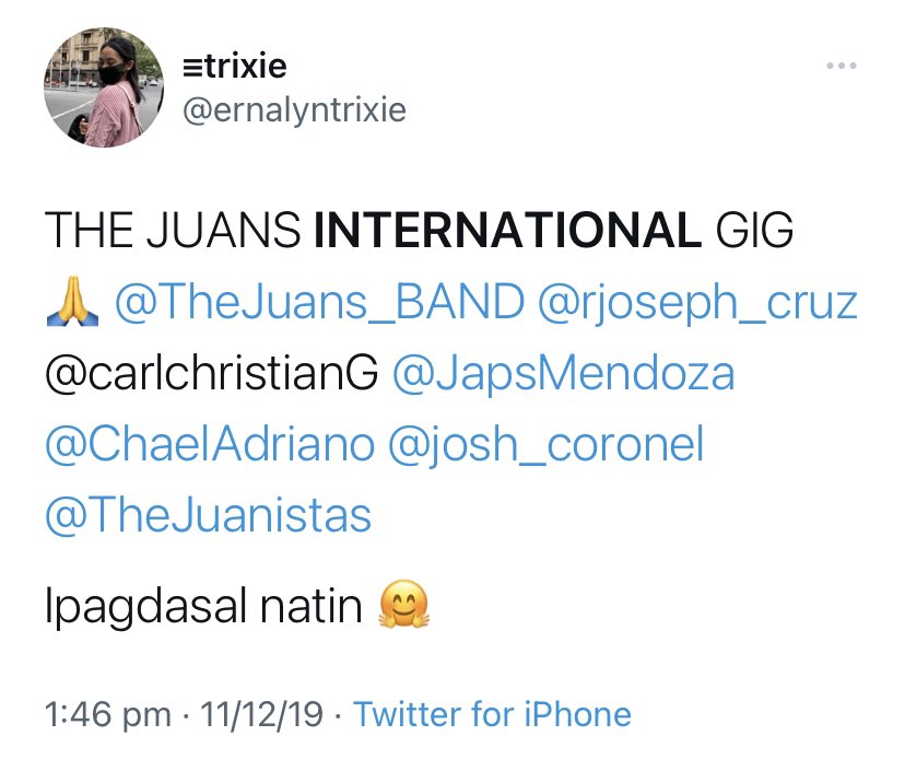 ernalyntrixie's tweet photo. FINALLY 🥺 INTERNATIONAL NA !!!  

SO PROUD OF YOU 💗
@TheJuans_BAND @ChaelAdriano @carlguevarra09 @JapsMendoza @rjscruz_ @josh_coronel @TheJuanistas https://t.co/MO99AZ47Zo