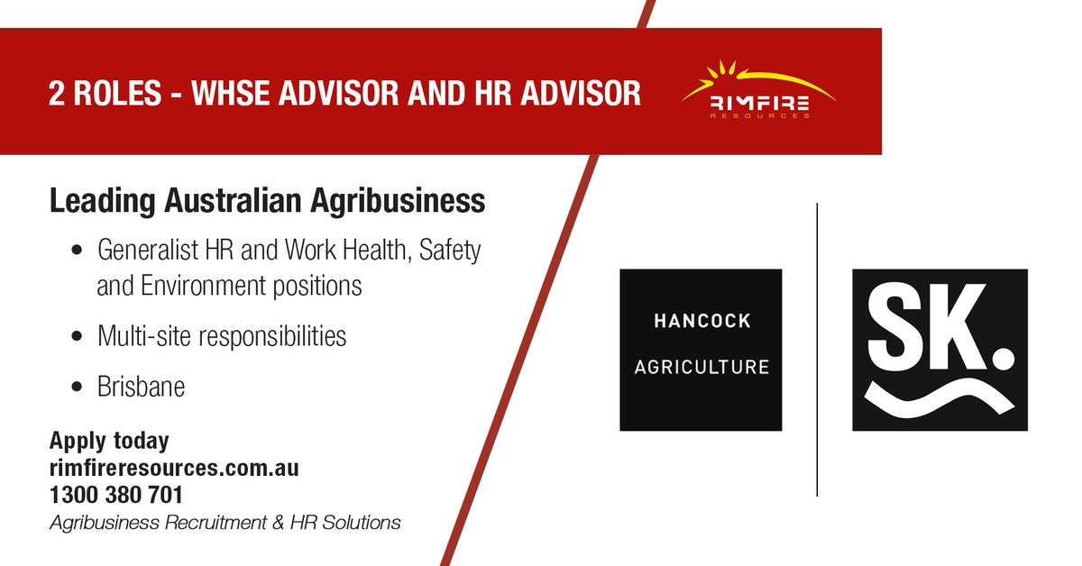 rimfireresource's tweet photo. Diverse roles with leading Australian Agribusiness.
Apply today: https://t.co/vx2fx3r3IS

#whse #hr #recruitment #ohs #cattle #agriculture #agribusiness #agjobs #jobs #hiring #rimfireresources https://t.co/zB8gwrhDKN
