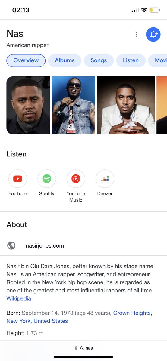 Bildiğim ve bilmek istediğim tek Nas